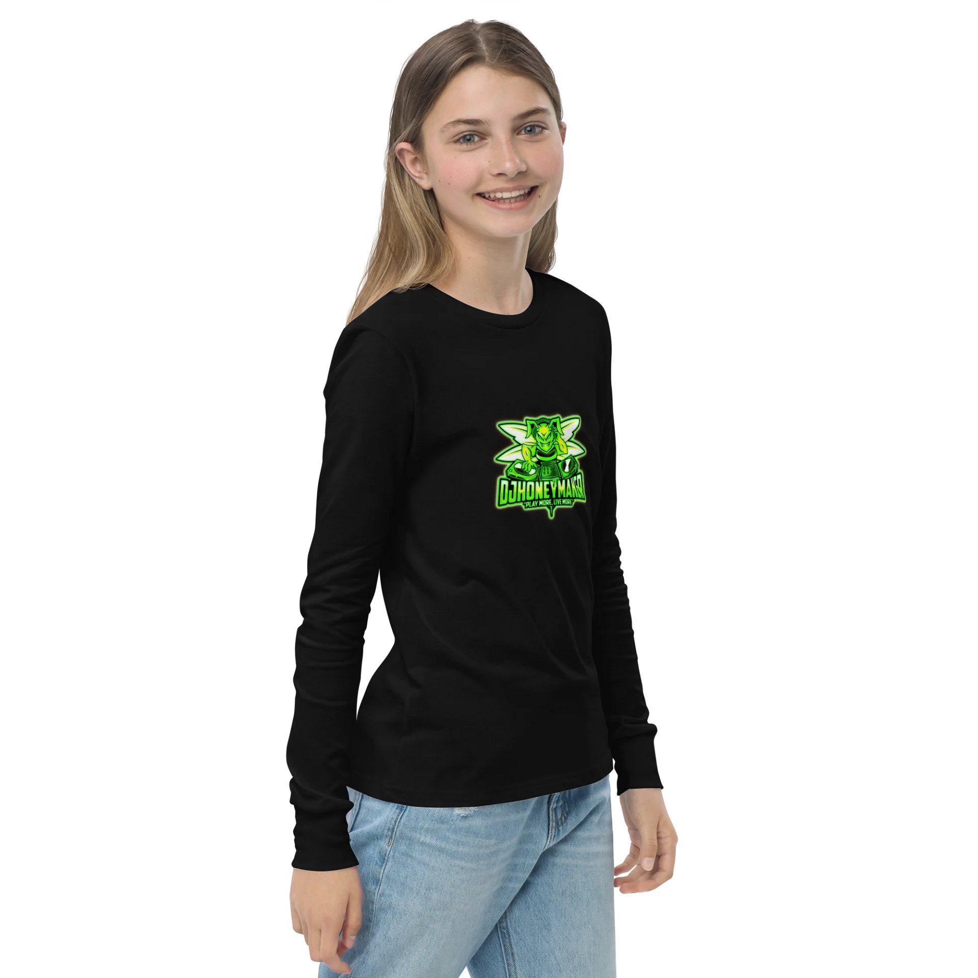 Neon Logo Youth Long Sleeve T-Shirt product image (10)