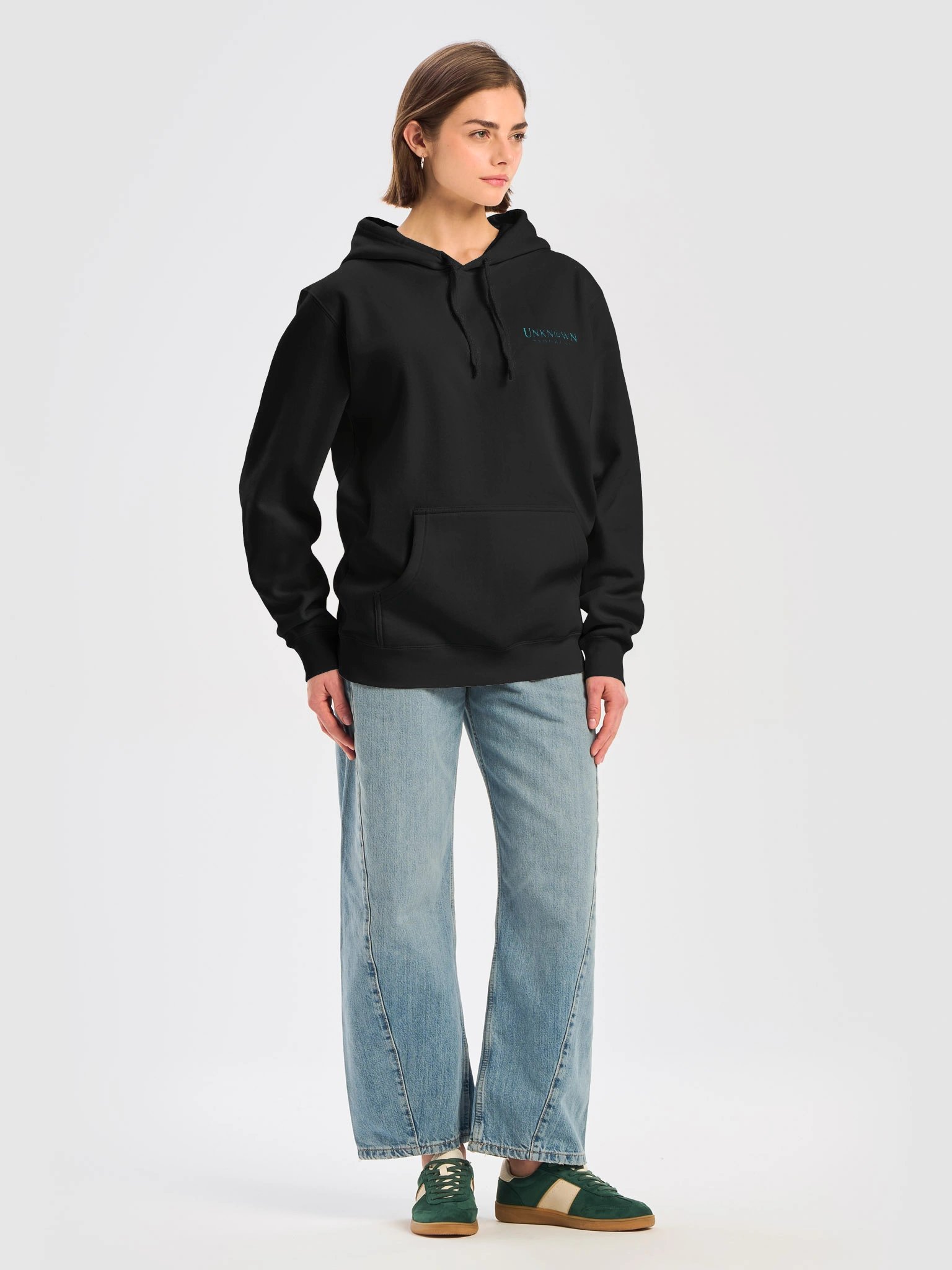 Unknown Shores Minimal Teal Logo Hoodie product image (27)