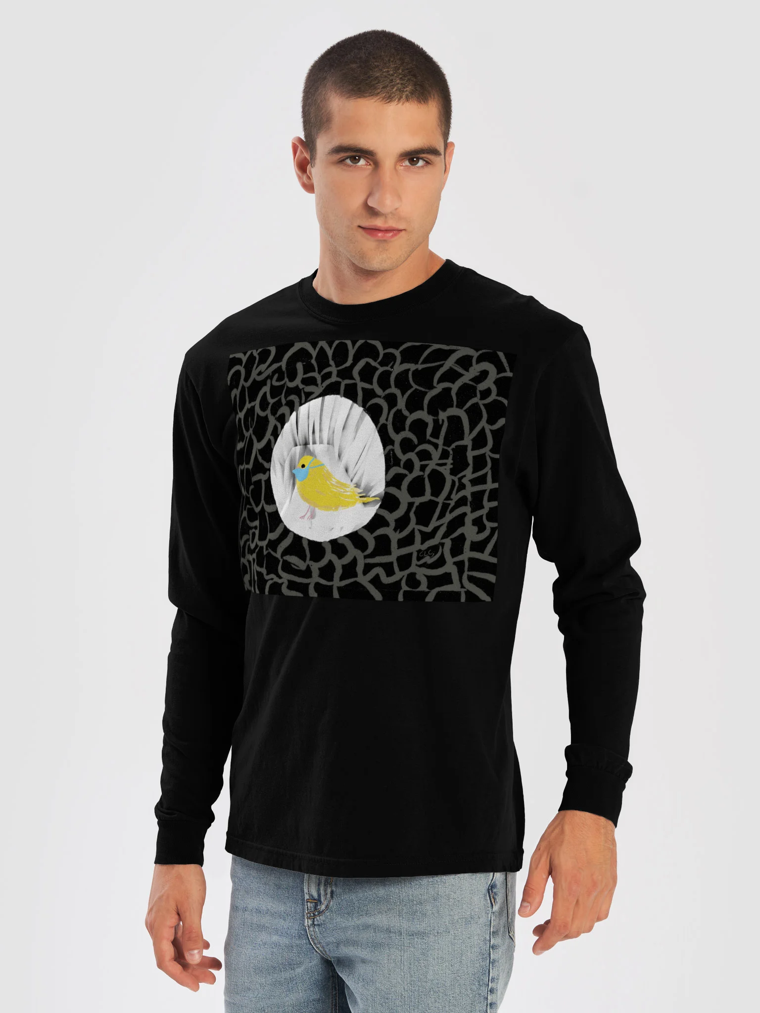 Canary In The Coalmine (mask version) long sleeve tee product image (25)