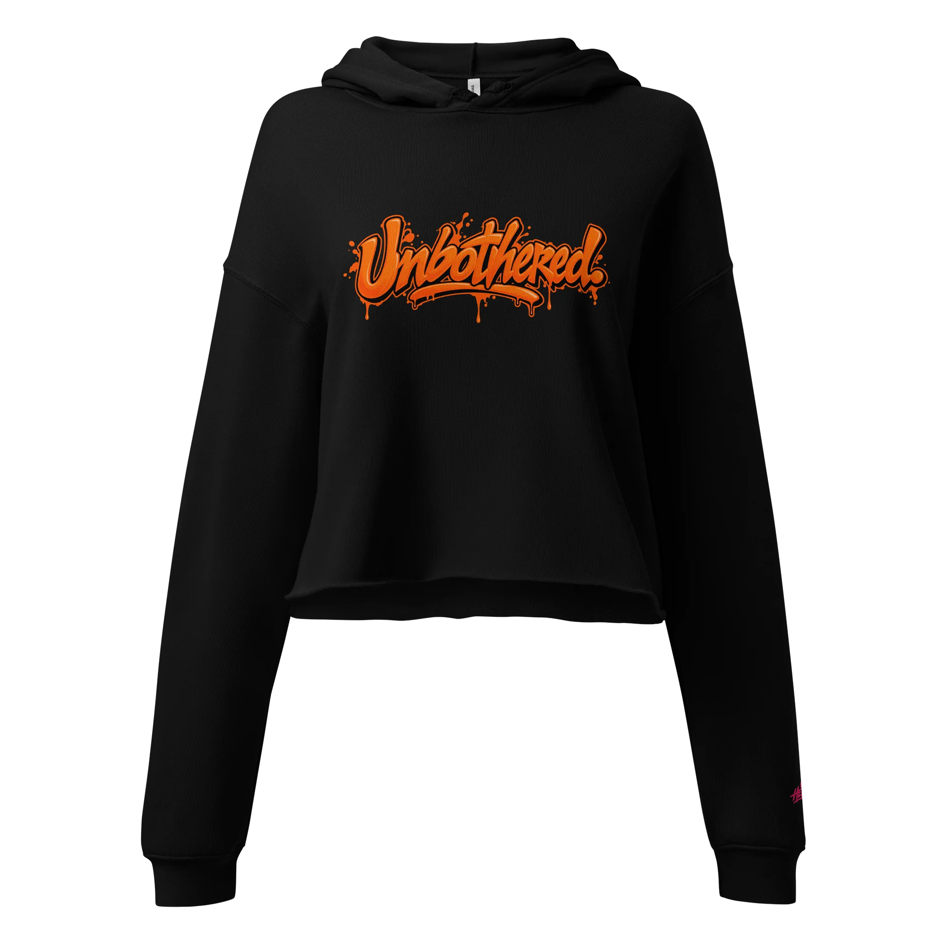 HERitage Unbothered Crop Hoodie In Orange product image (2)