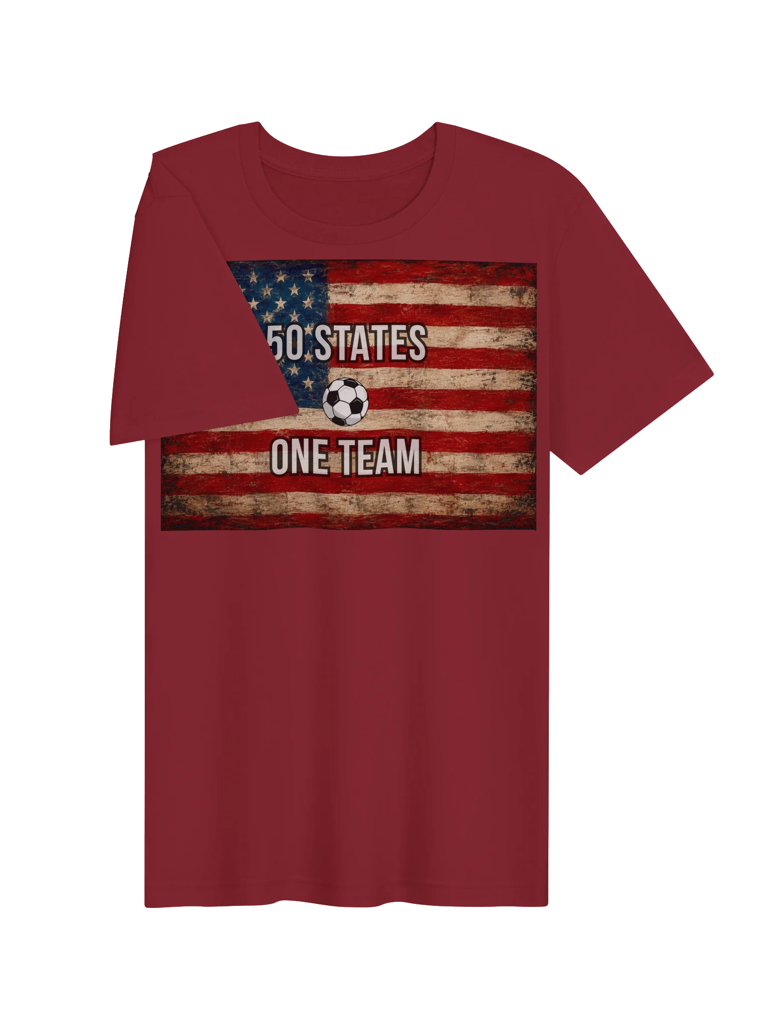 50 States One Team Soccer Shirt | USA Soccer Fan Tee | US Soccer NT supporter apparel product image (53)