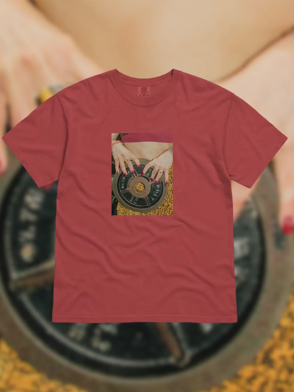 "lady lifts" cotton t-shirt product image (1)