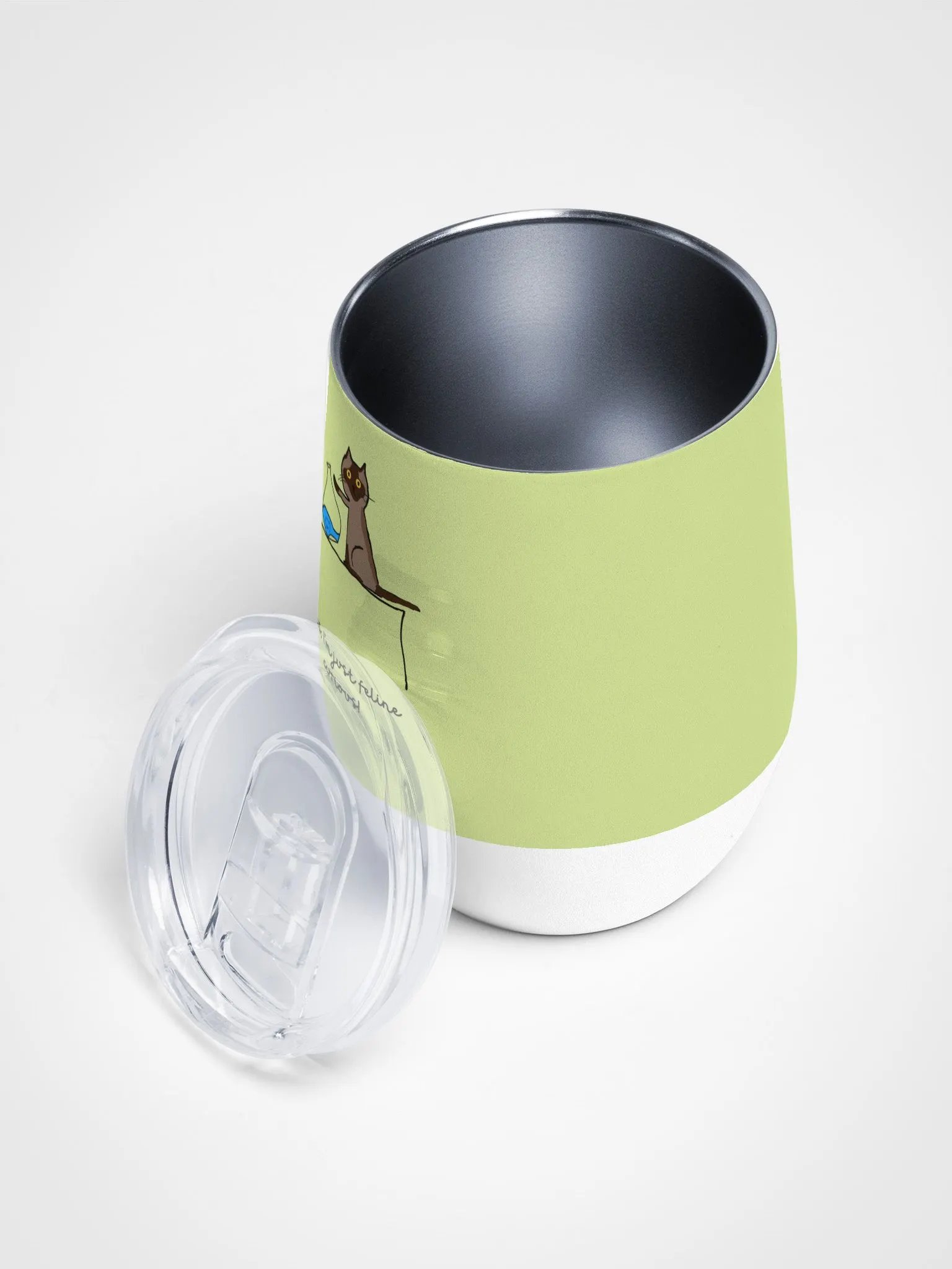Feline Curious Wine Tumbler product image (3)