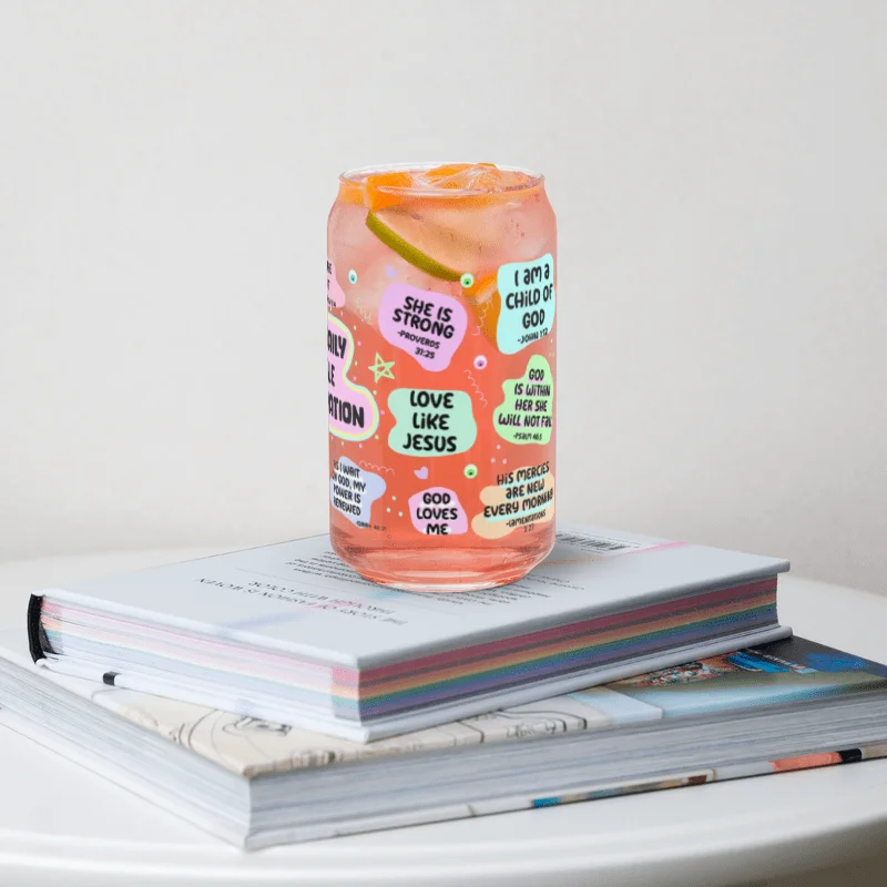 Bible Affirmation Can-Shaped Glass product image (19)