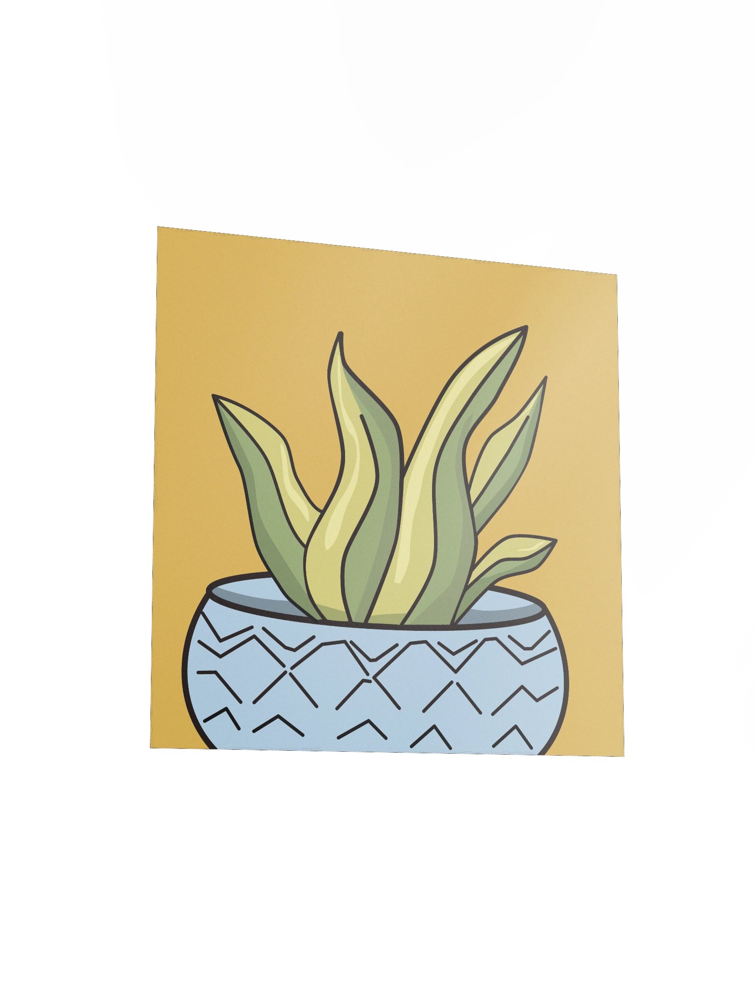 The Aloe Vera Design - Sunny Succulent Archival Poster product image (3)