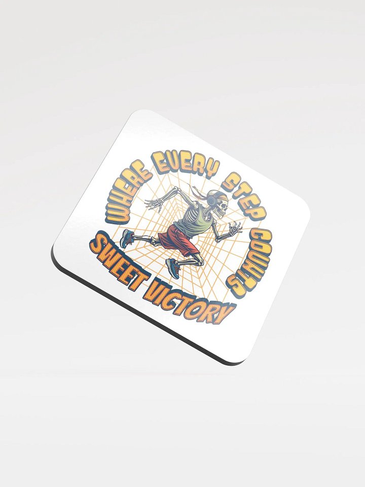 Where Every Step Counts Sweet Victory Runner Skeleton Cork Coaster product image (2)