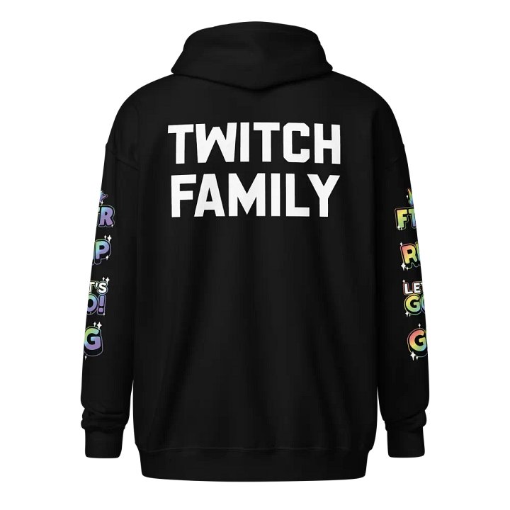 Twitch Family Zip-up Hoodie With Emotes product image (1)