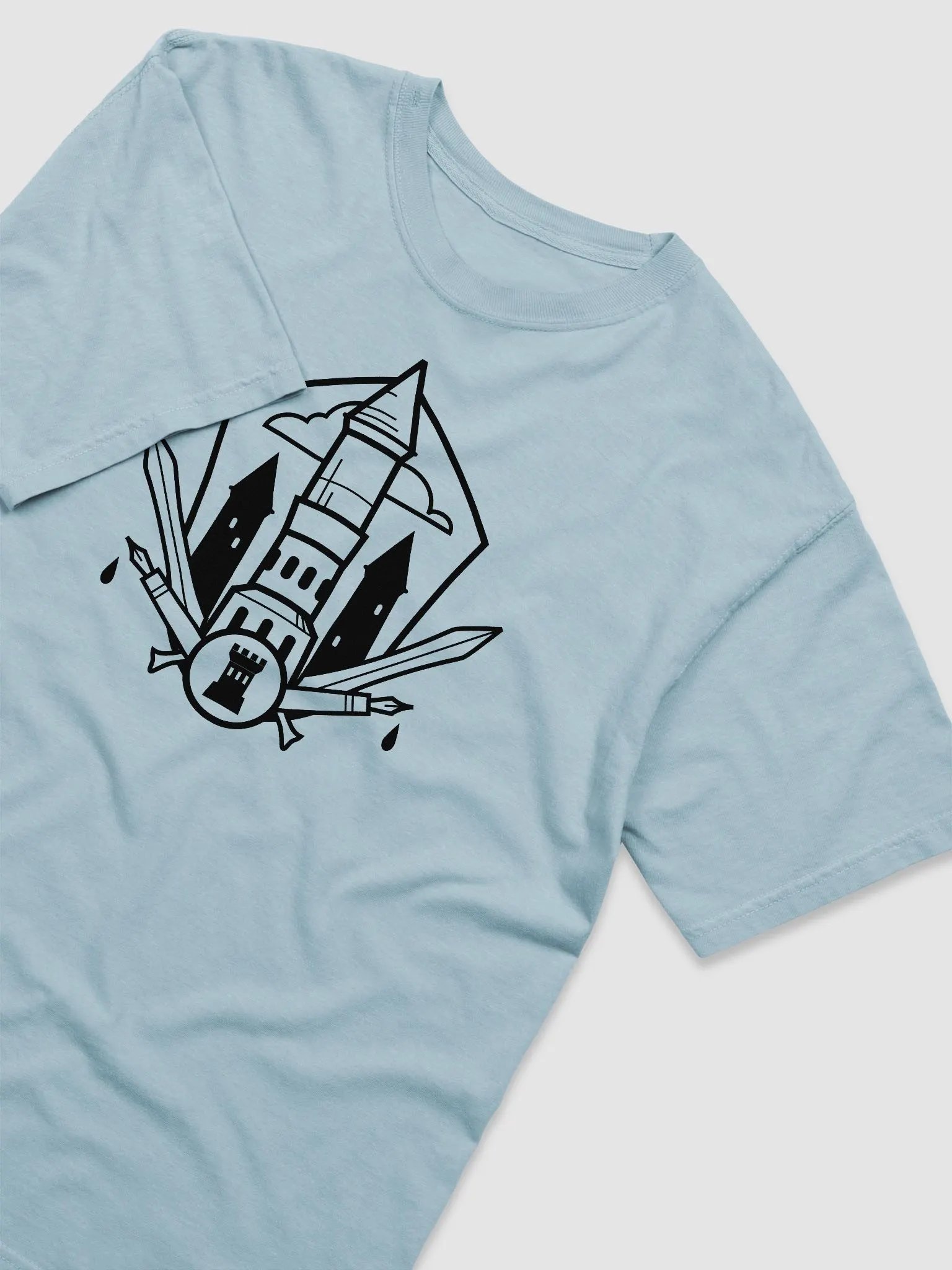 Tangled Blessings: Spires House Soft T-Shirt (Black) product image (11)