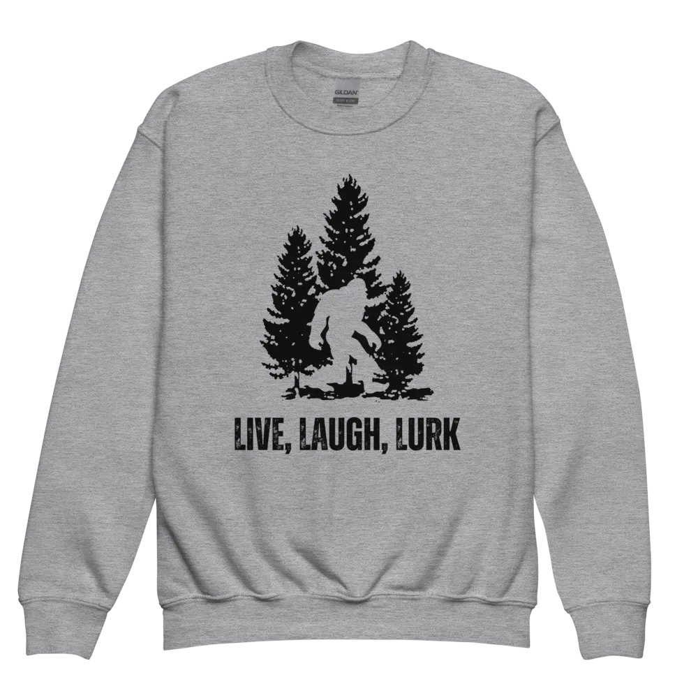 Live, Laugh, Lurk Youth Sweatshirt product image (2)