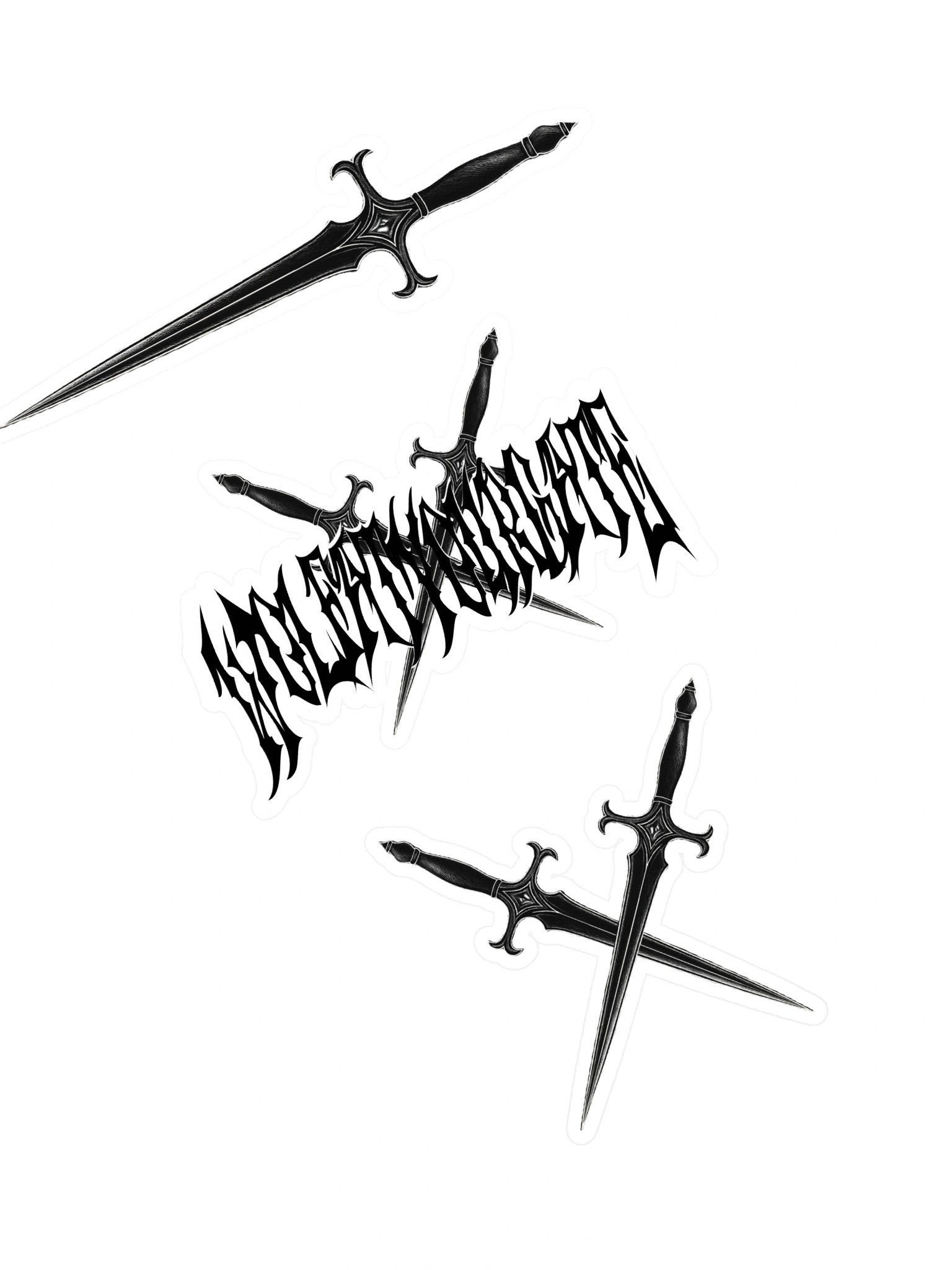WolfAtYourGate Daggers Sticker Sheet product image (1)
