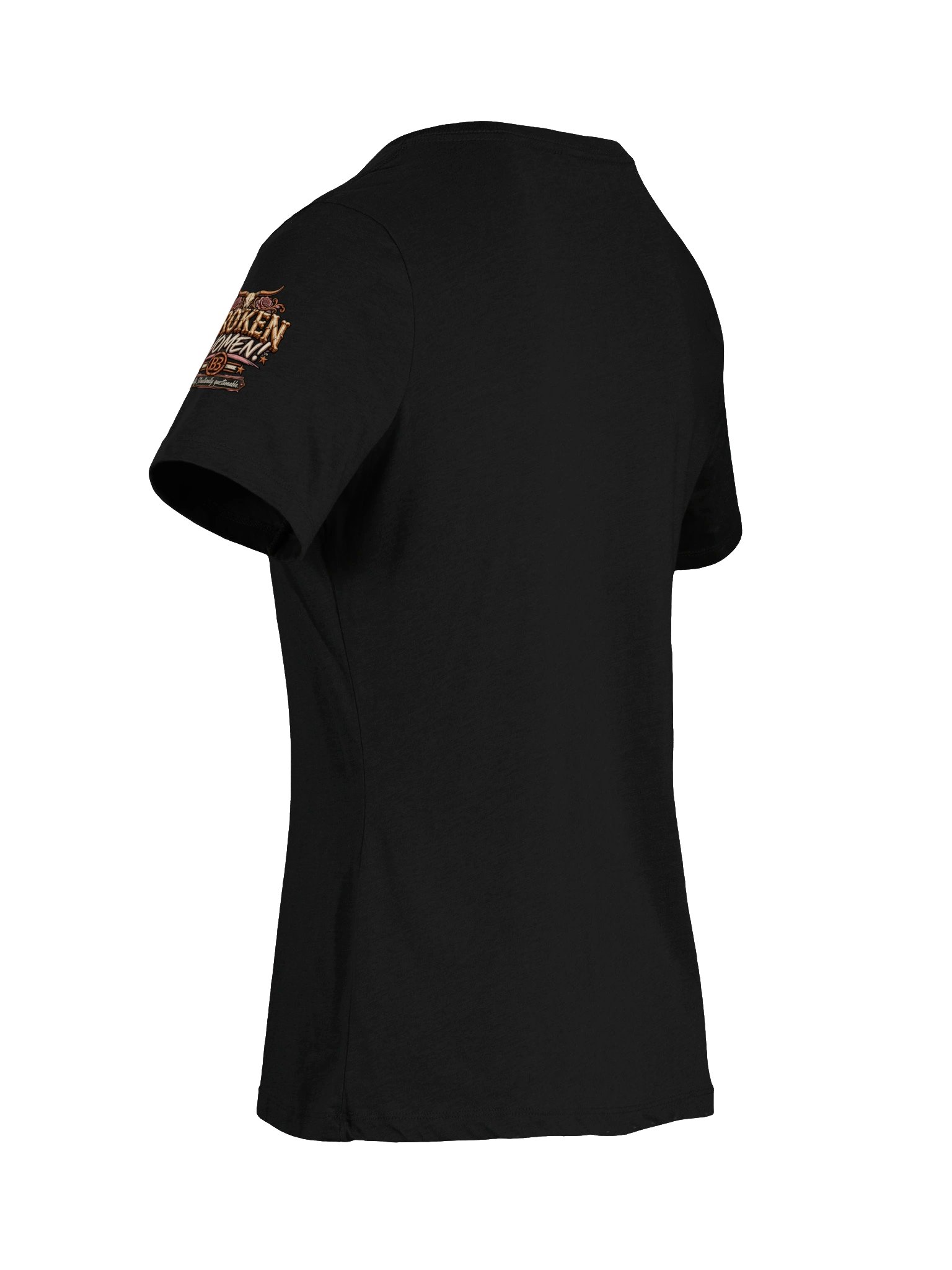 BROKEN WOMEN!™ — SAME MESS. HIGHER STANDARDS. BETTER SNACKS. — V-NECK TEE product image (50)