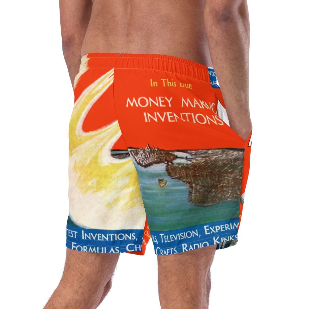 Retro Aero-Mechanics Swim Trunks product image (9)
