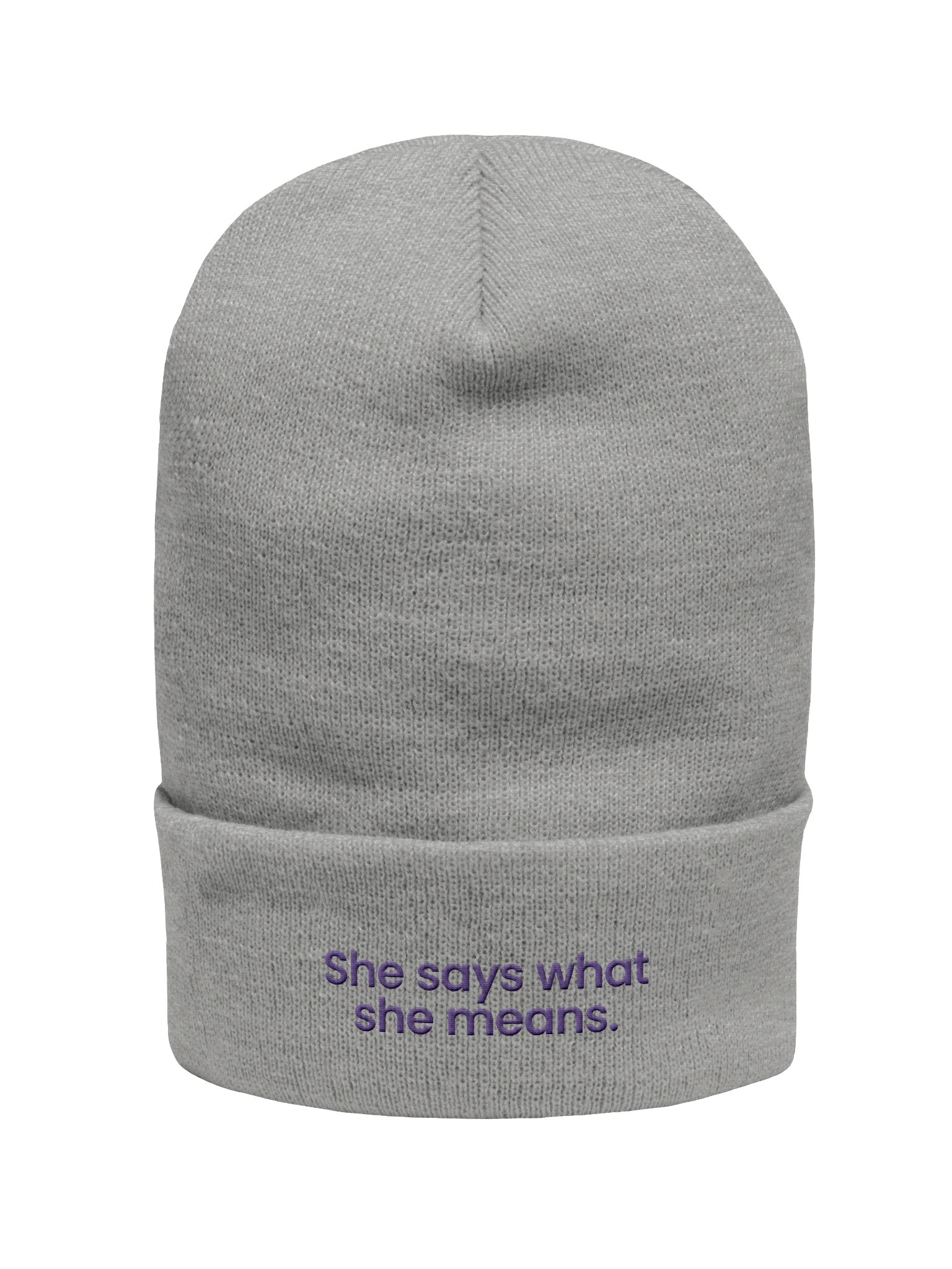 She Says Cuffed Beanie product image (1)