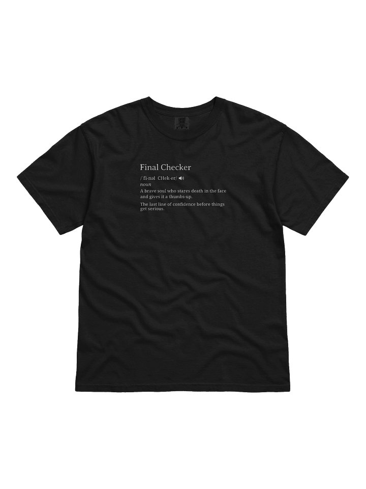 Final Checker - US Navy T-shirt humor product image (4)