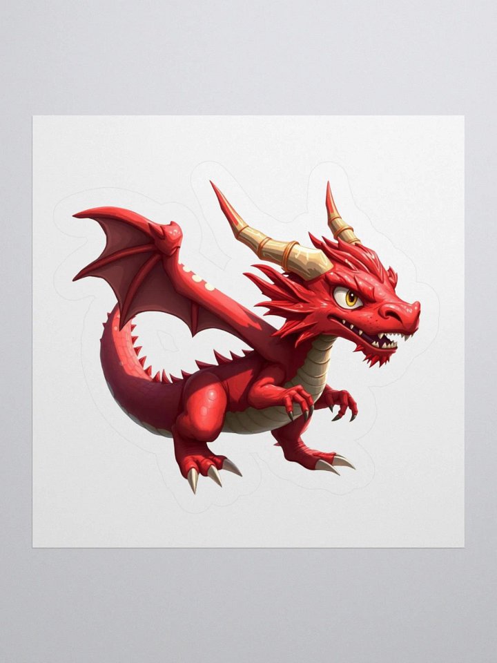 Fierce Dragon Kiss Cut Stickers product image (4)