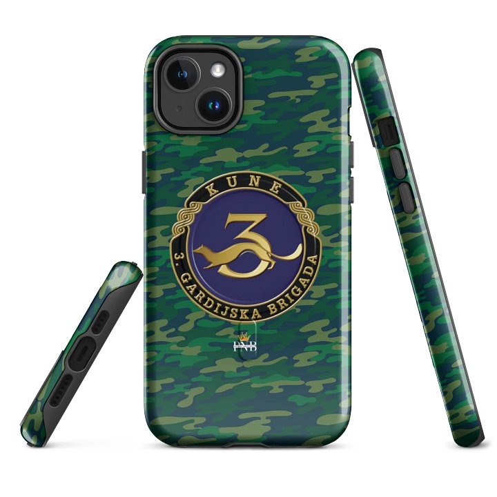 Kune 3.gardijska brigada Emblem Camo iPhone® Tough Case product image (2)
