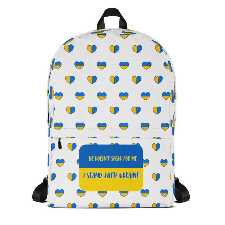 Resistors, Doesn't Speak for Me, Patterned White Backpack product image (1)