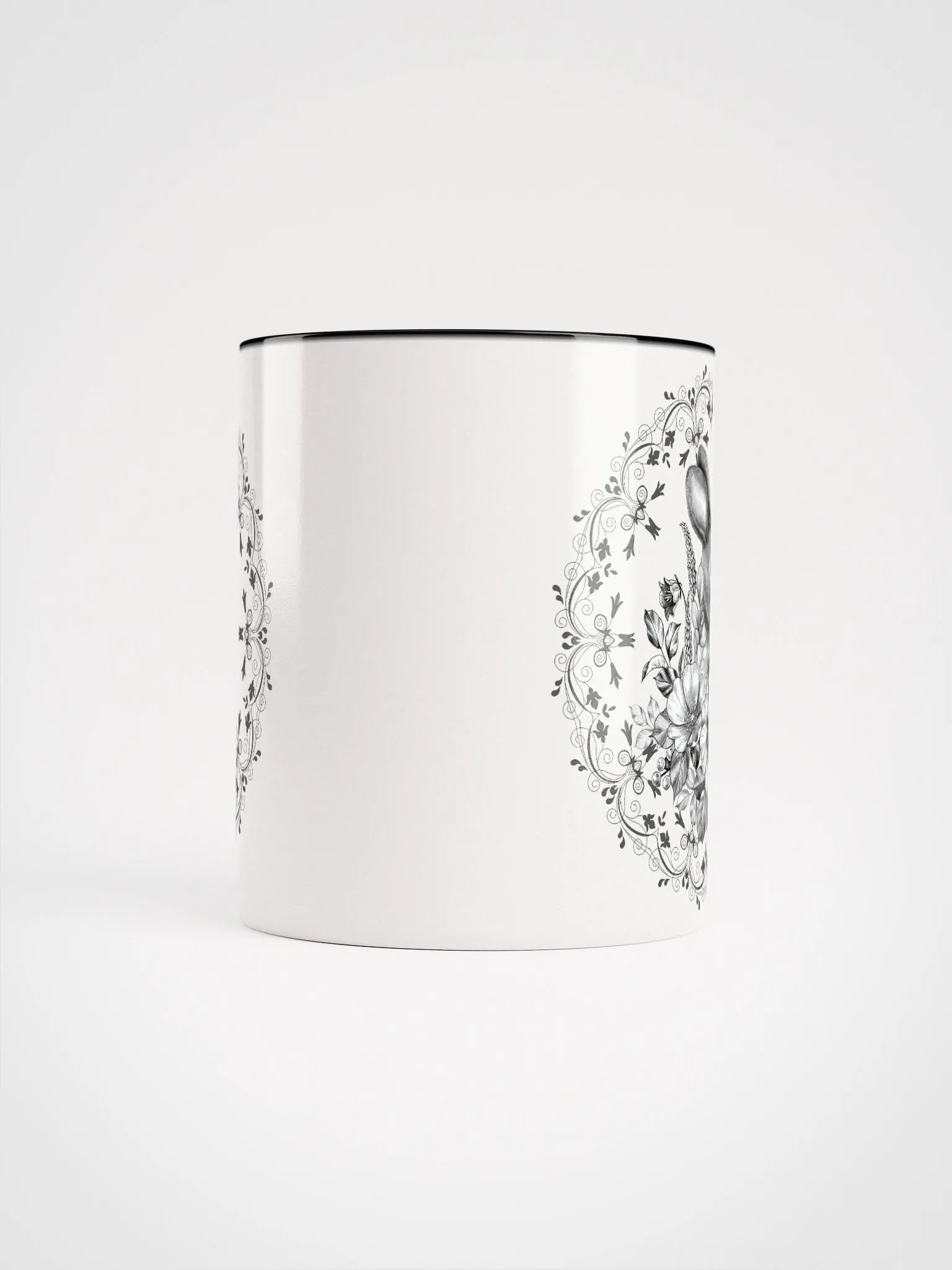 Floral Rabbit Ceramic Mug product image (48)