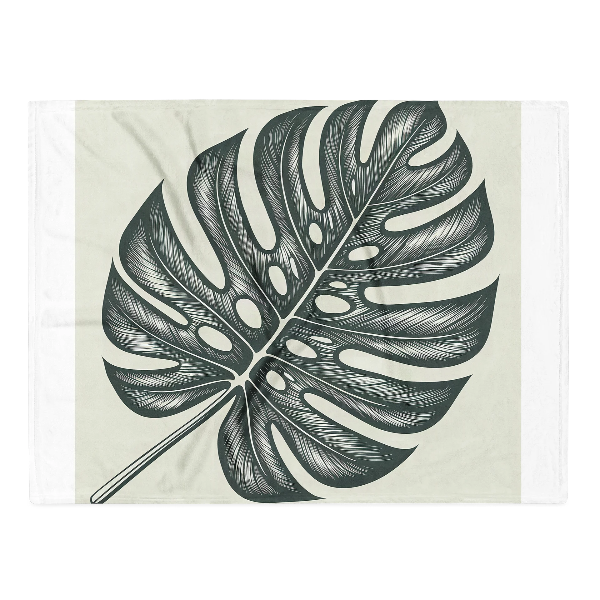 Big Monstera — Throw Blanket product image (2)
