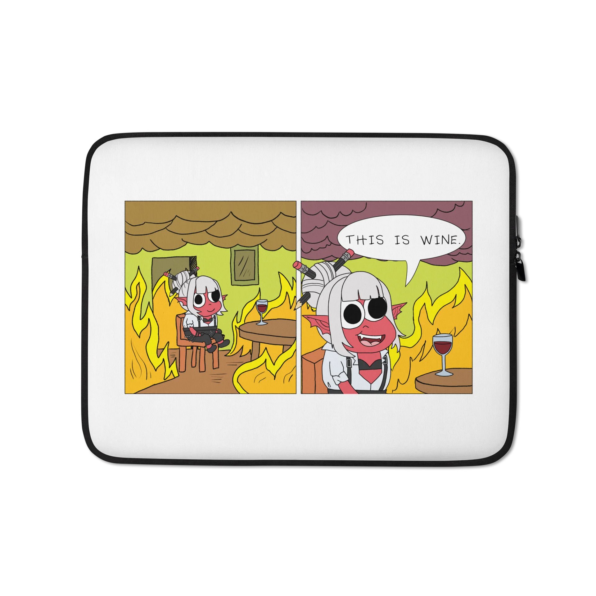 [Meme] This is Wine Laptop Sleeve product image (1)