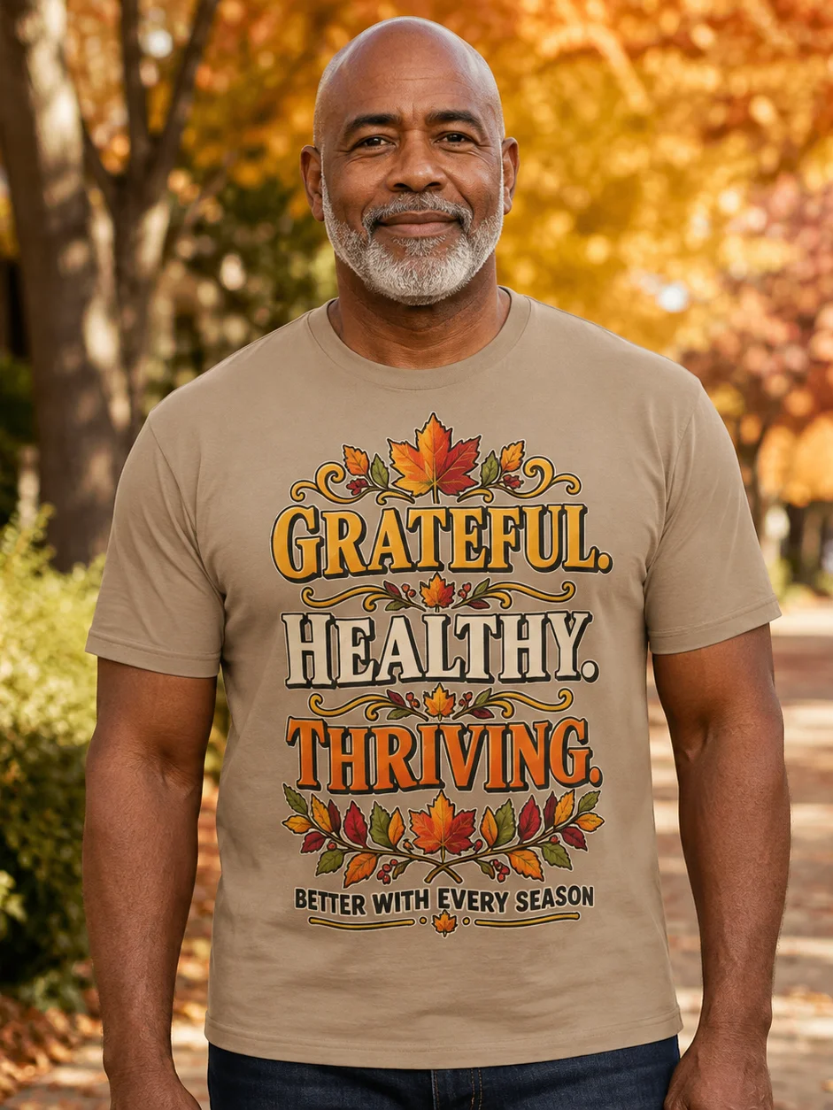 Grateful Healthy Thriving Fall T-Shirt product image (2)