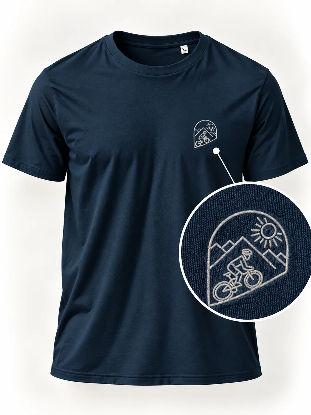 Line logo mountains and sun product image (1)