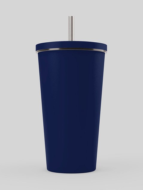 Photo showing Insulated Tumbler with a Straw
