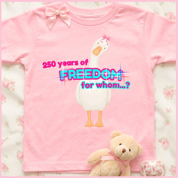 250 years of freedom, for whom..?🩷Super Soft🪽T-shirt🩷 product image (1)