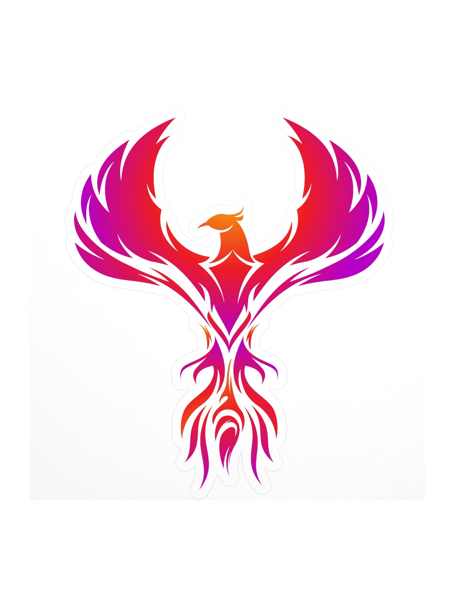 Phoenix Fire Kiss Cut Stickers product image (1)