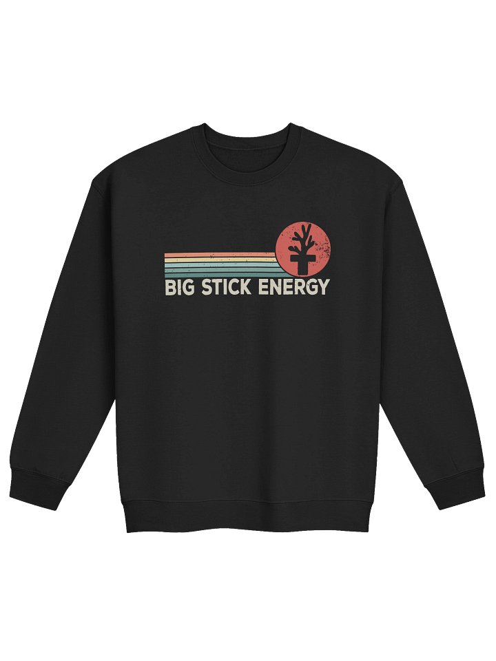 Big Stick Energy Coral Sweatshirt – Funny Reef Tank & Saltwater Aquarium Graphic Sweatshirt product image (2)