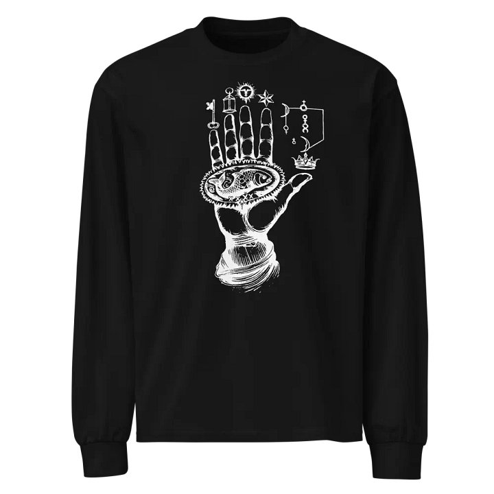 [Hand of Mysteries 3 - White] - Unisex Premium Heavyweight Long Sleeve Shirt product image (1)
