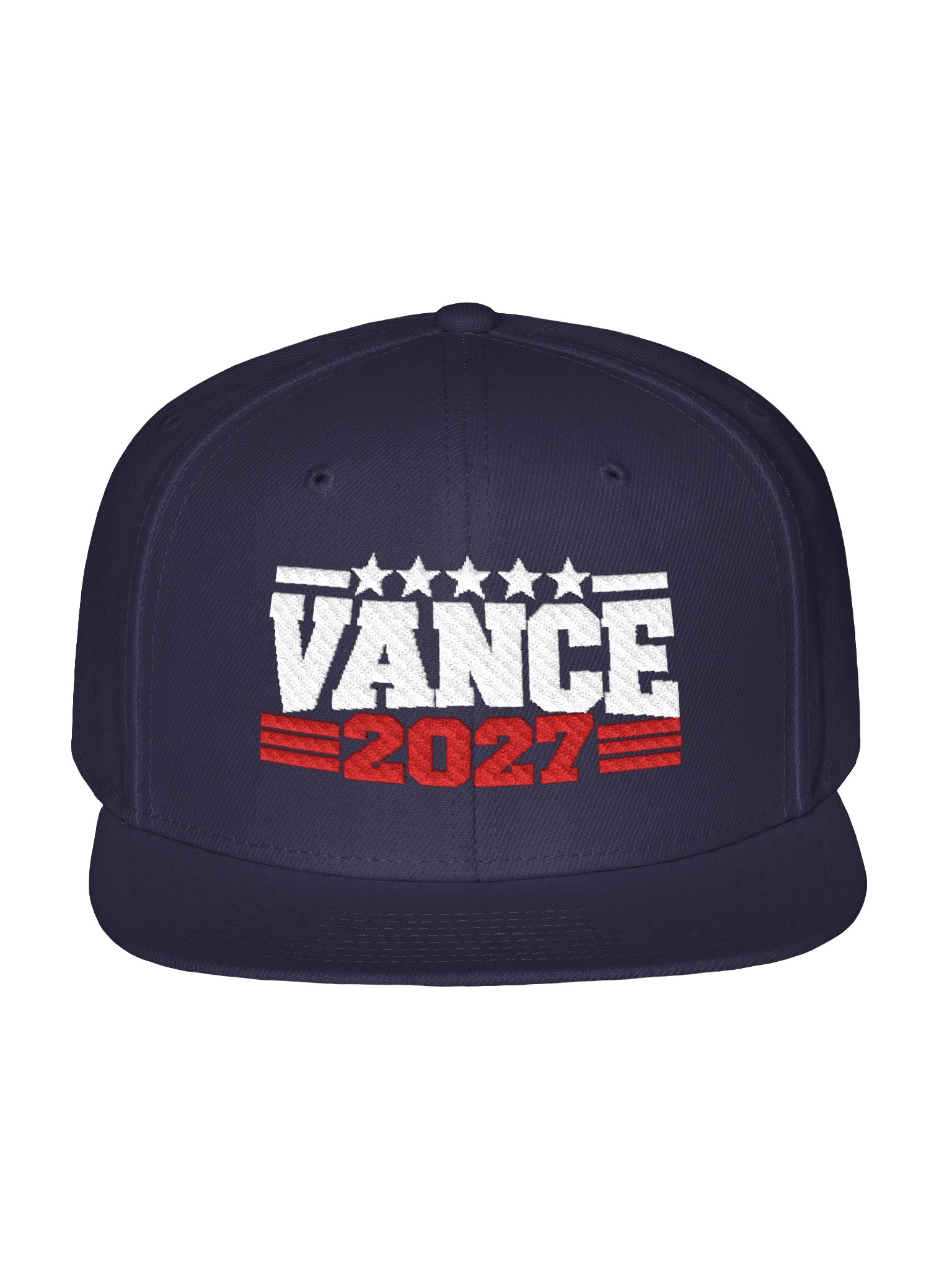VANCE 2027 Navy Blue Embroidered Snapback. product image (1)
