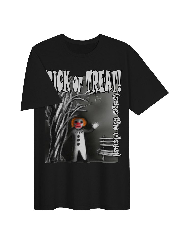 Clown "Trick or Treat" T-Shirt. Unisex Gildan Softstyle T-Shirt product image (2)