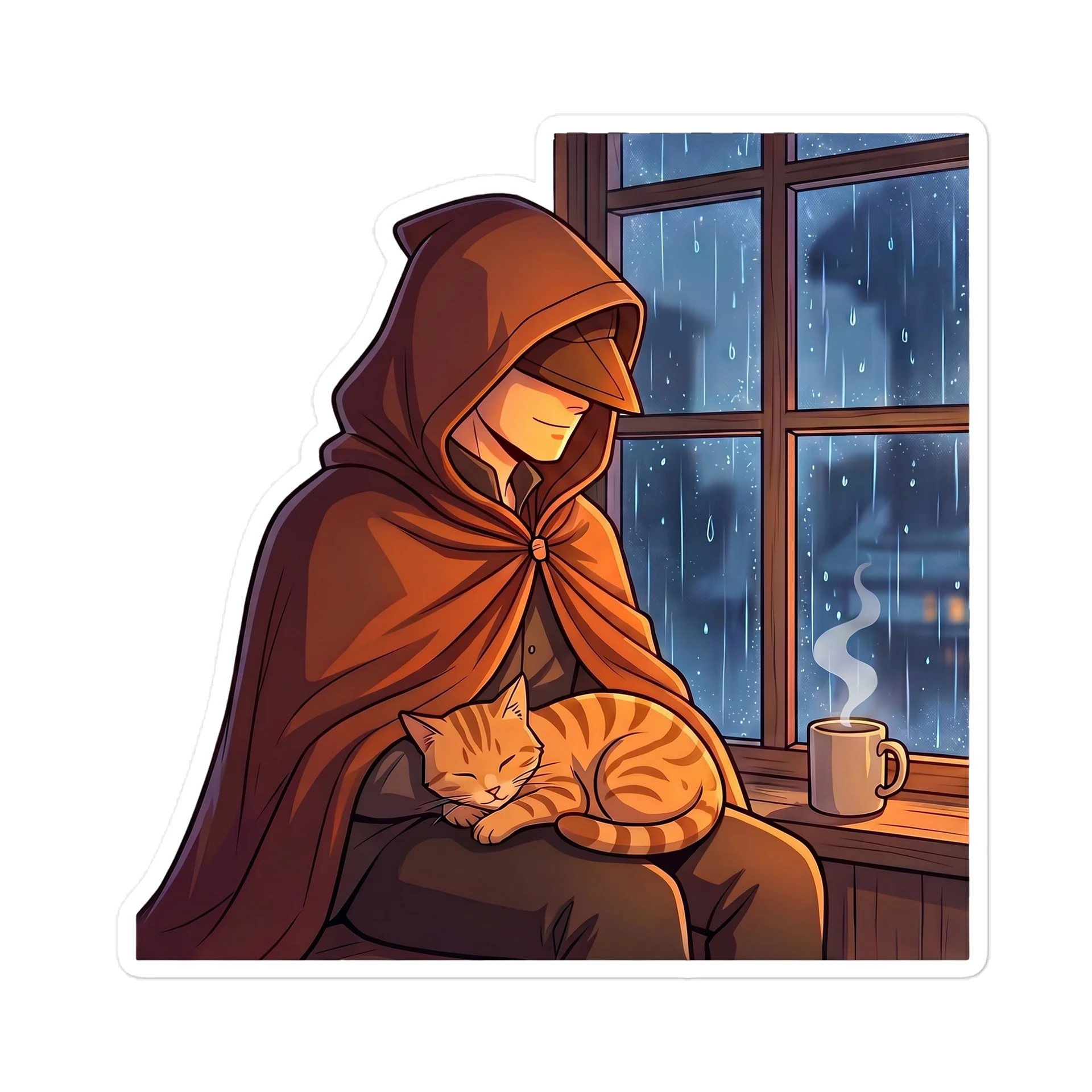 Rainy Day Refuge — Bard & Ember Sticker product image (1)