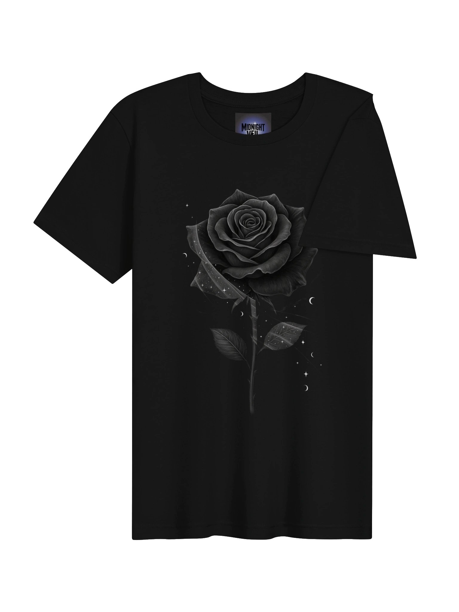 Midnight Veil Black Rose T-Shirt product image (34)