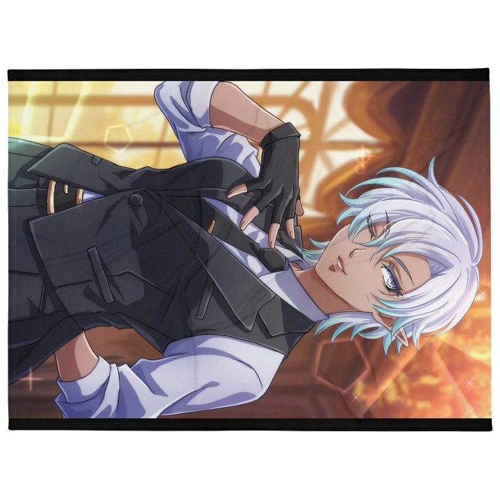 "Twilight Attire: The Butler’s Oath" Printed Throw Blanket product image (1)