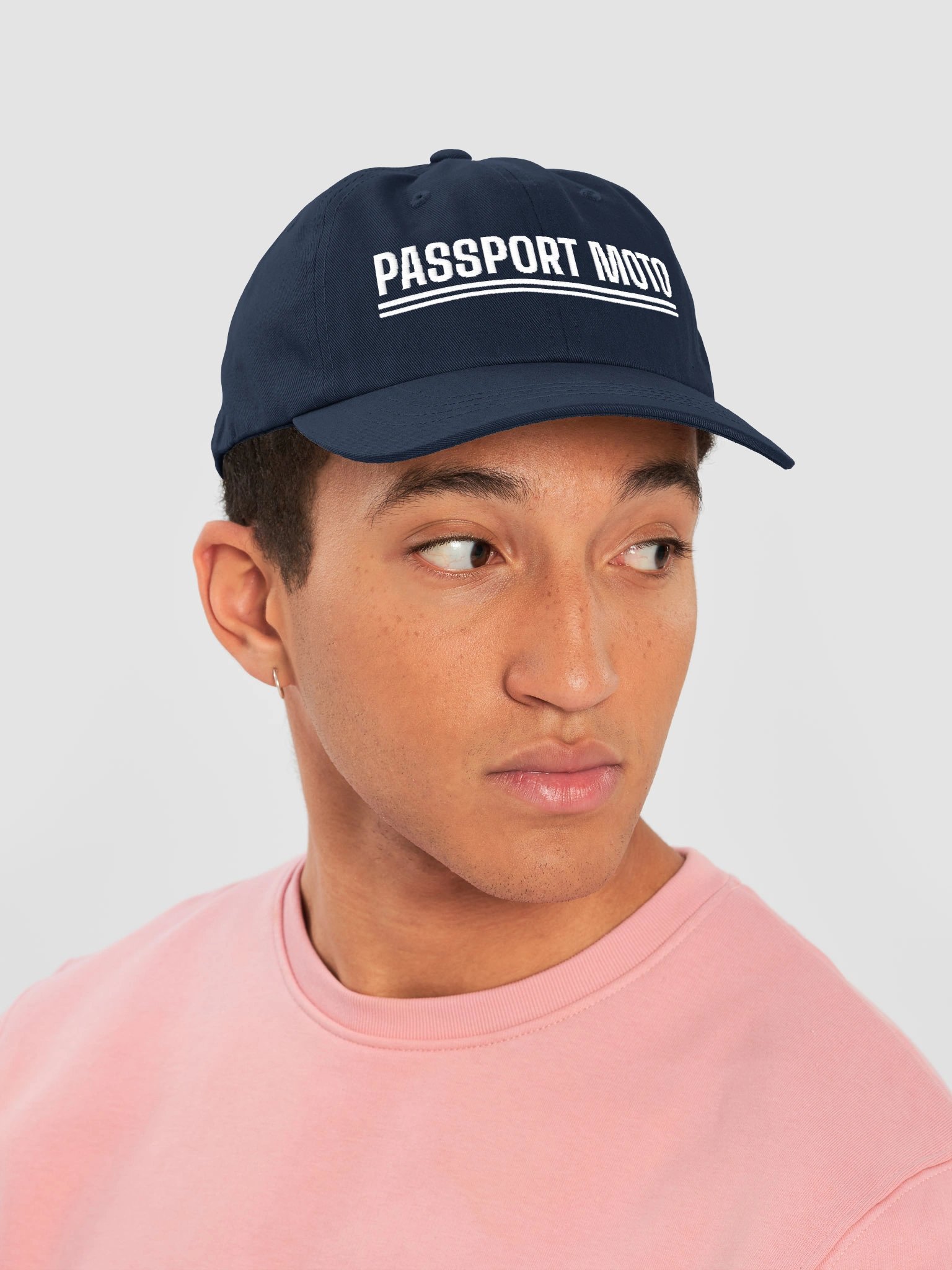 Passport Moto Dad Hat (Navy) product image (6)
