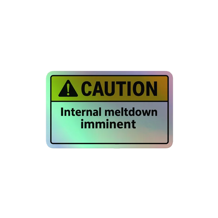Internal Meltdown Holographic Sticker Set product image (2)