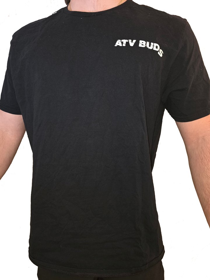 Black ATV Buds Tee with white Letters product image (1)