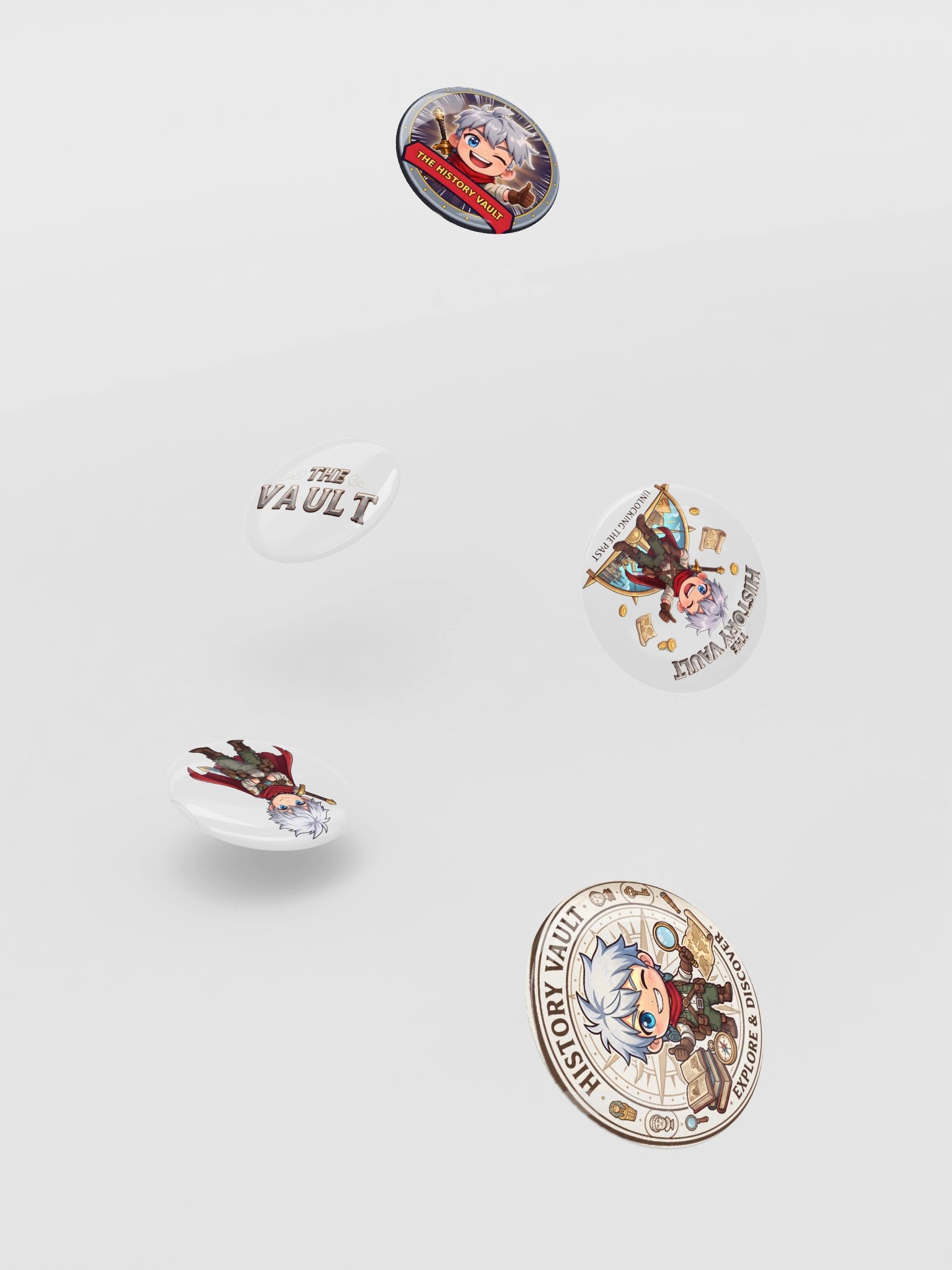 The History Vault Anime Pin Buttons product image (5)