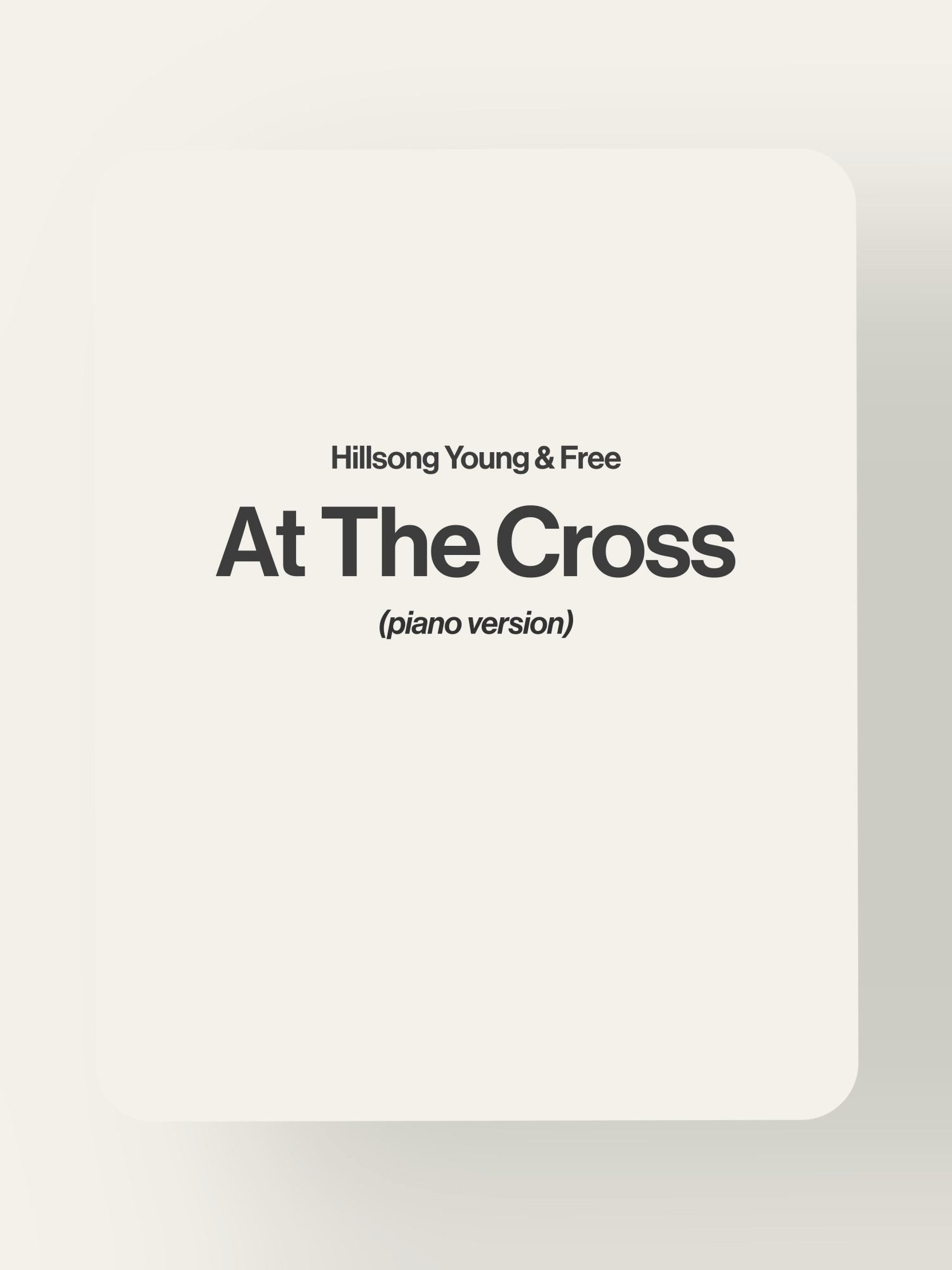 At The Cross - Hillsong Young & Free product image (1)