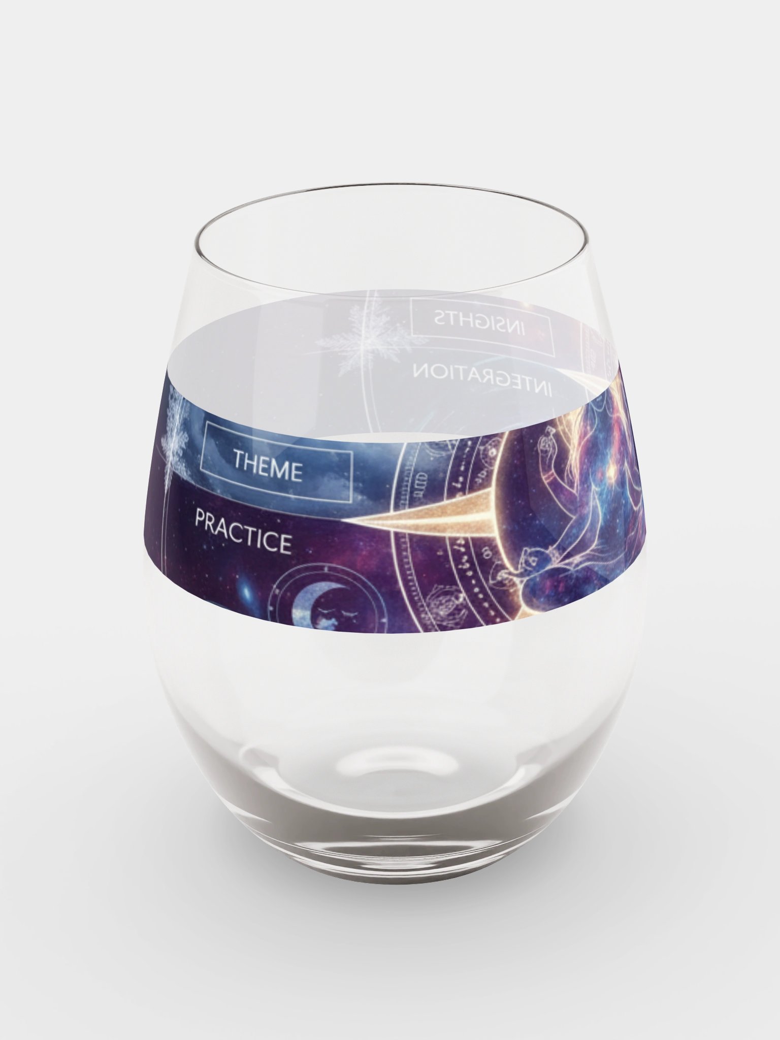 Cosmic Meditation Stemless Wine Glass product image (7)