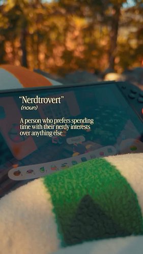 just a nerd who needs my me time all the time 🎮☕️📖

I’ve been loving this term and it seems like a lot of you can relate! I l...