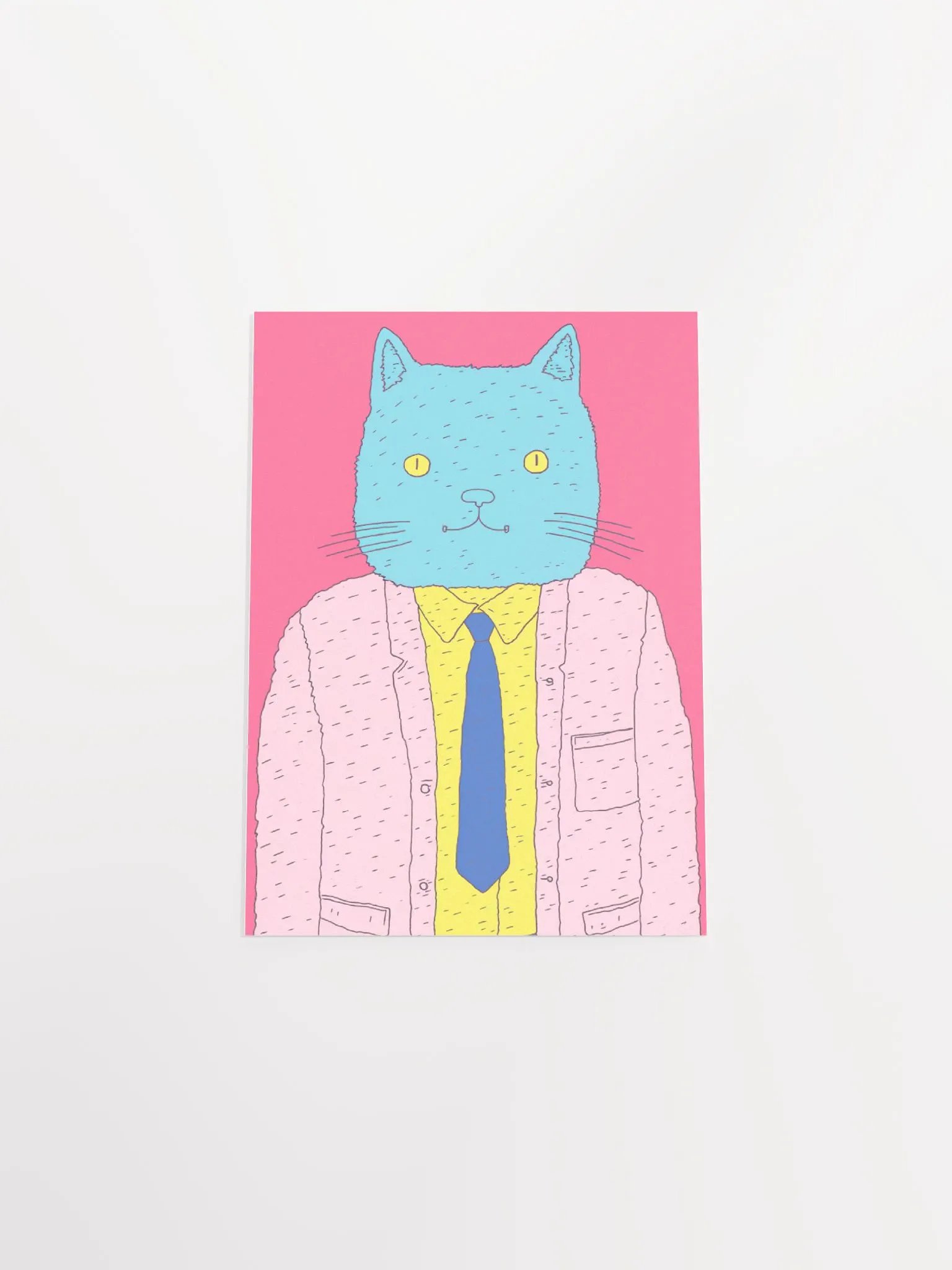 Mr. Whisker's Enterprise: The Happy Go Lucky Pussy Matte Print product image (4)
