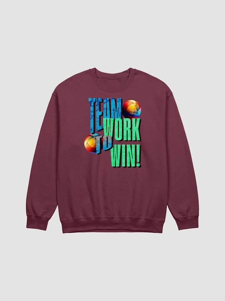 Team Work To Win Volleyball Spirit Crewneck product image (9)