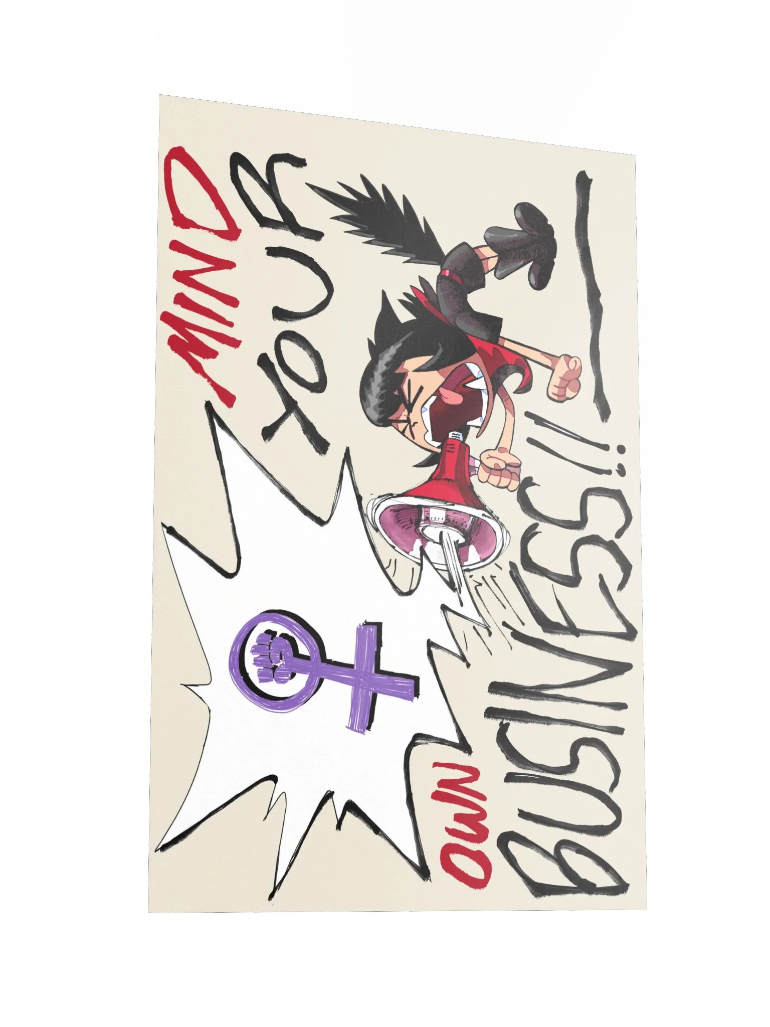 Alunya - “Mind Your Own Business!!” Poster product image (2)