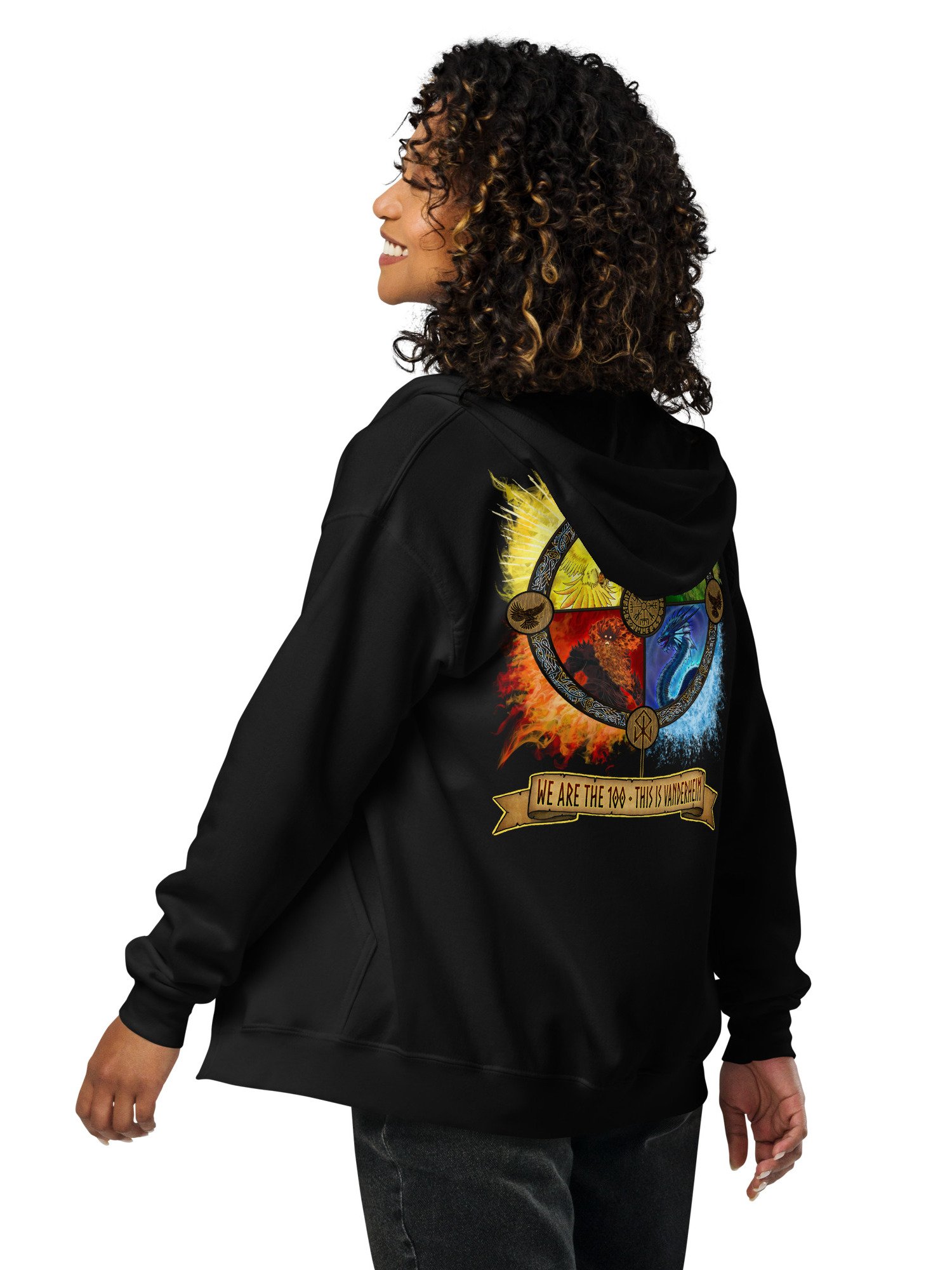 'THE 100' ZIP HOODIE by MIMIDOTB product image (3)