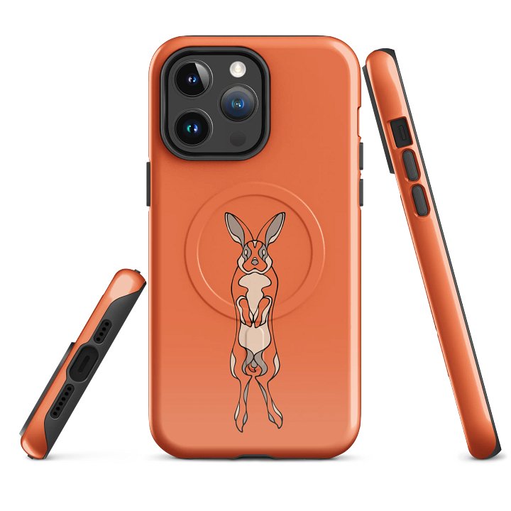 Floating Bunny MagSafe® Tough iPhone Case product image (1)