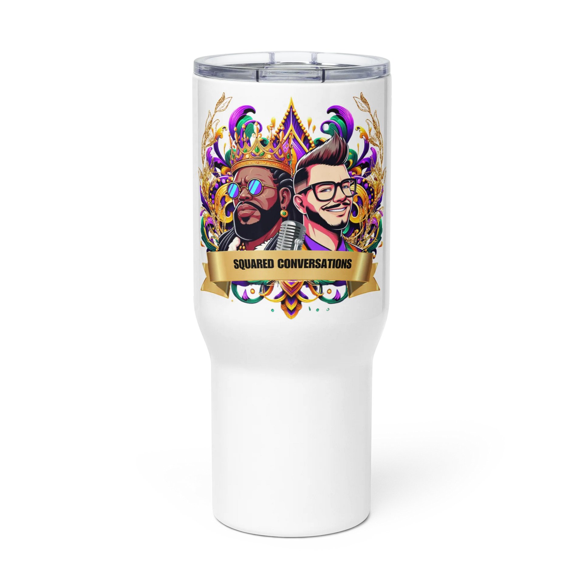 Squared Conversations Travel Mug product image (3)