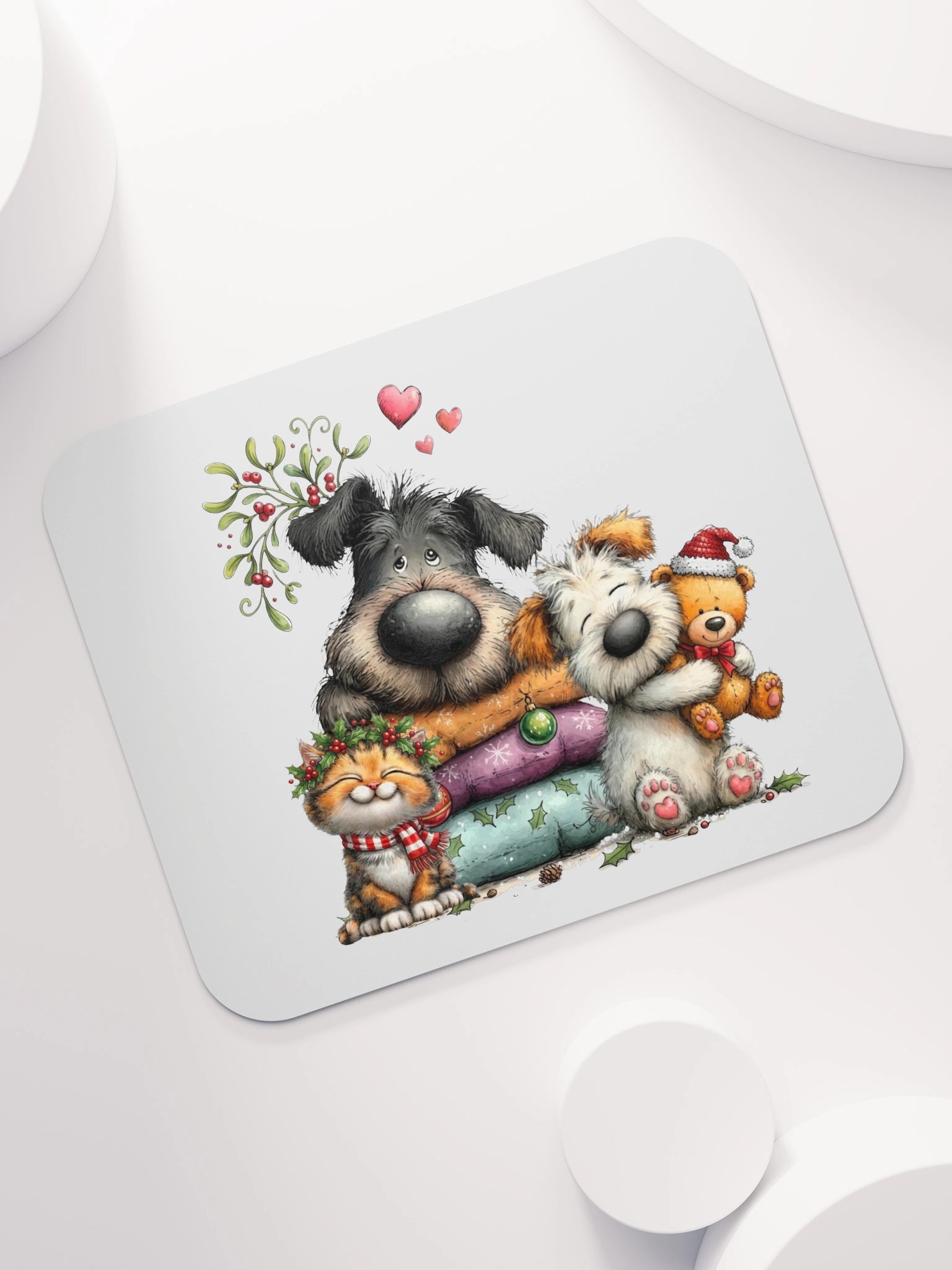 Christmas Pets & Teddy Mouse Pad product image (7)